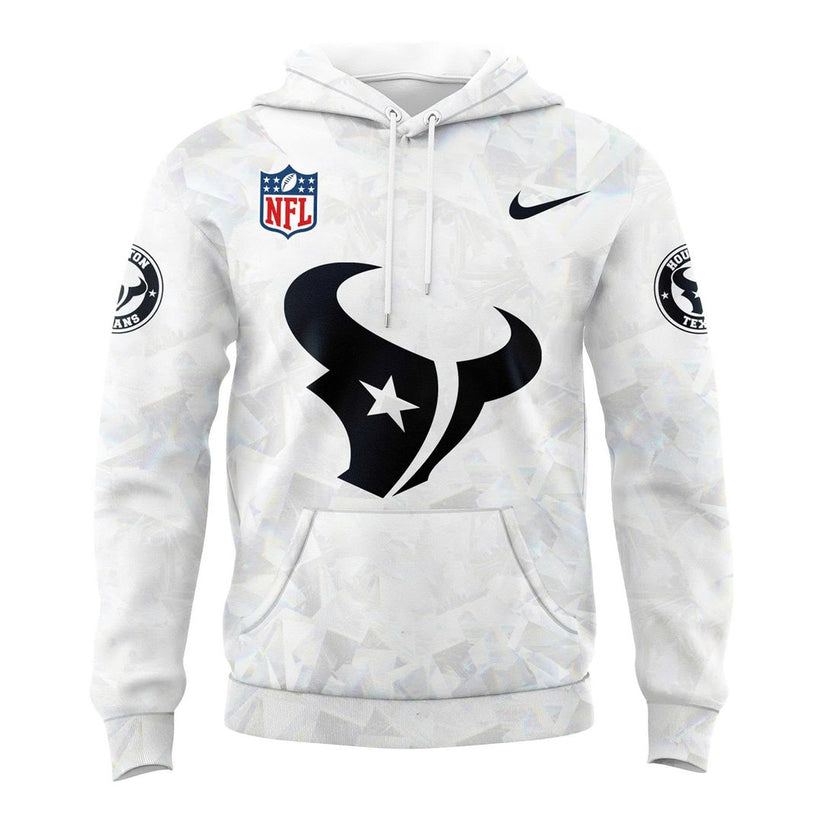 Houston Texans 2025-2026 Icy white Hoodie