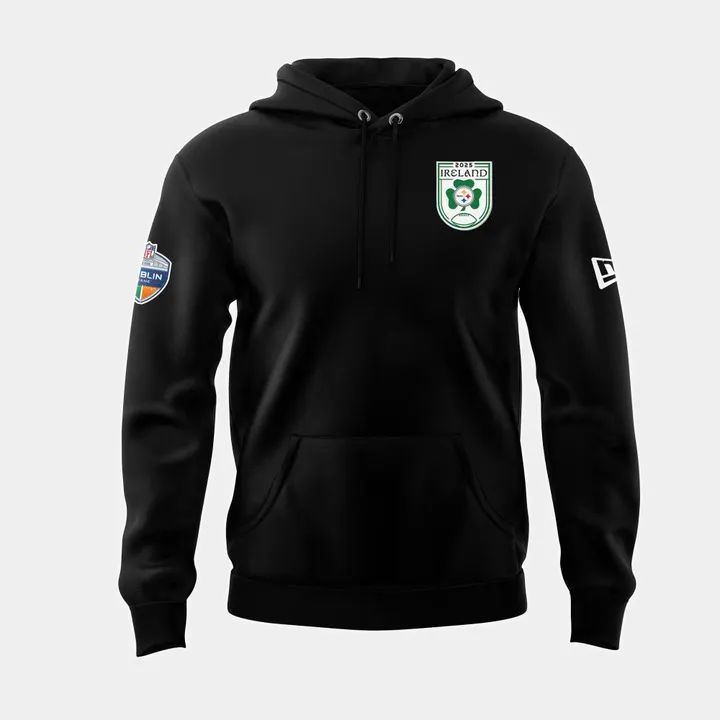 Pittsburgh Steelers 2025 Ireland game Hoodie - Black