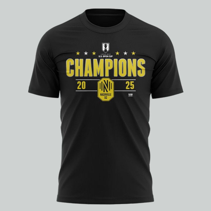 Special 2025 U.S. OPEN CUP CHAMPIONS Nashville SC T-Shirt