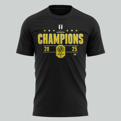 Special 2025 U.S. OPEN CUP CHAMPIONS Nashville SC T-Shirt
