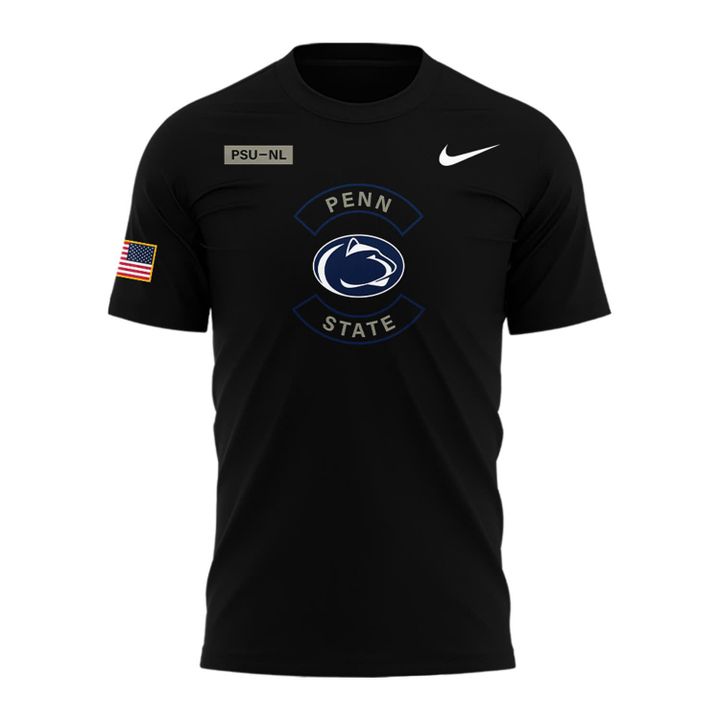 Special 2025 Military Appreciation Penn State Nittany Lions Black T-Shirt