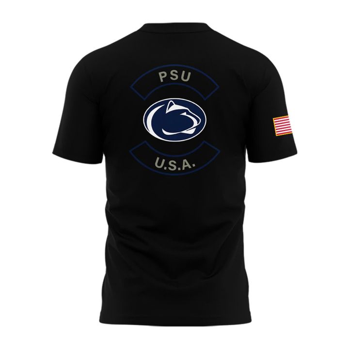 Special 2025 Military Appreciation Penn State Nittany Lions Black T-Shirt