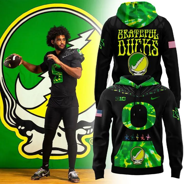 Oregon Ducks “Grateful Ducks” Uniforms Football Jersey-V1