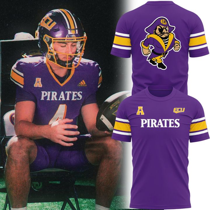 East Carolina Pirates Throwback Helmet Logo T-Shirt