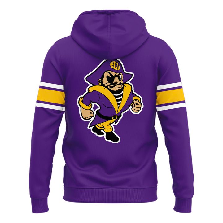 East Carolina Pirates Throwback Helmet Logo Zip Hoodie