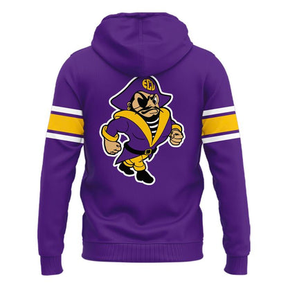 East Carolina Pirates Throwback Helmet Logo Zip Hoodie