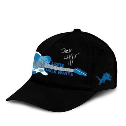 Detroit Lions x Jack White Thanksgiving Halftime Show Black Hoodie - Signature