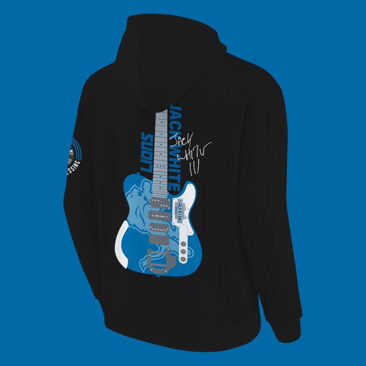 2. Detroit Lions x Jack White Thanksgiving Halftime Show Black Hoodie - Signature