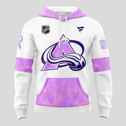 Colorado Avalanche ''Cancer Night '' Hoodie 2025