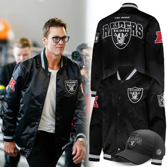 Tom Brady x Las Vegas Raiders Bomber Jacket