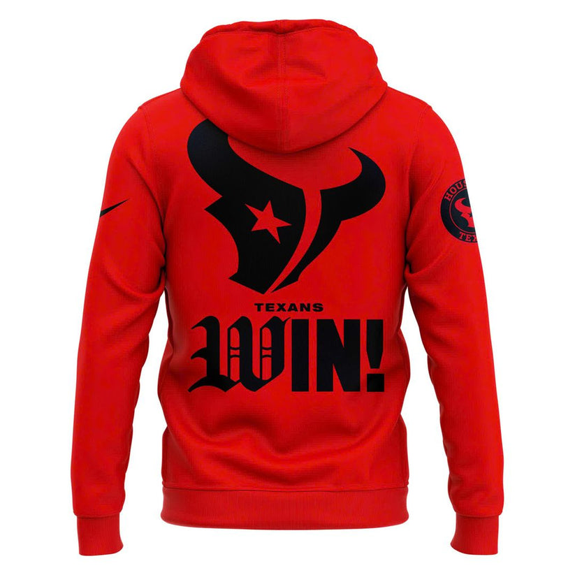 Win Mills Mafia X Houston Texans Red 2025 Combo Hoodie
