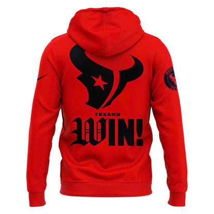 Win Mills Mafia X Houston Texans Red 2025 Combo Hoodie