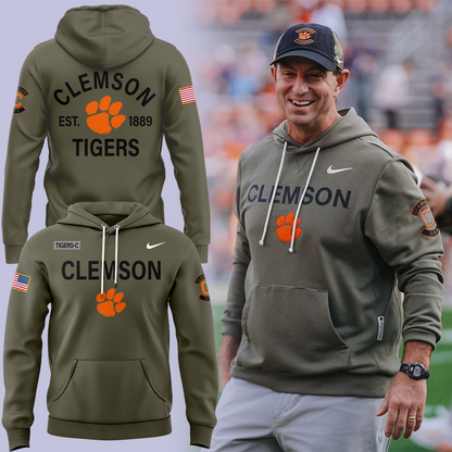 Clemson Football x Military Appreciation 2025 Hoodie