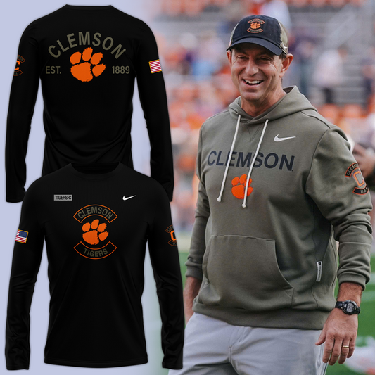 01.Clemson Football x Nike Military Appreciation 2025 Long Tee