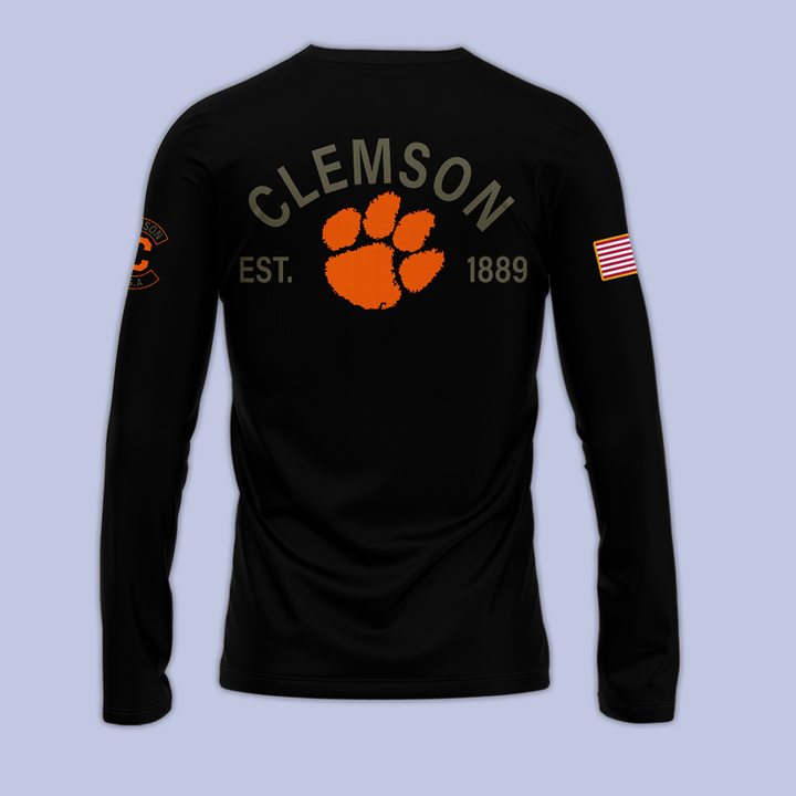 01.Clemson Football x Nike Military Appreciation 2025 Long Tee