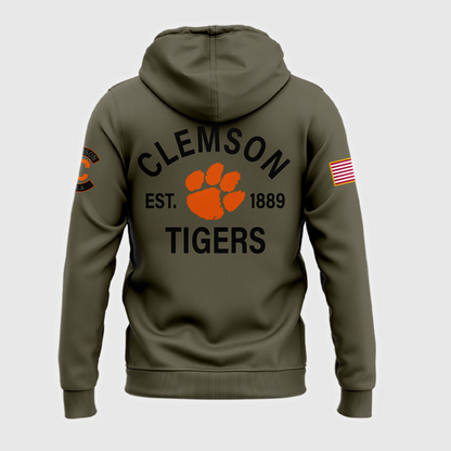 Clemson Football x Military Appreciation 2025 Zip Hoodie