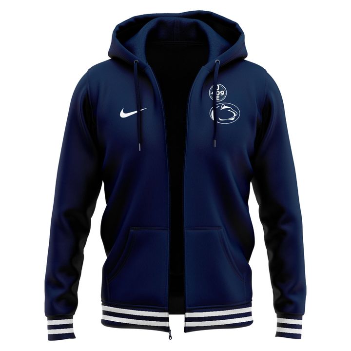 Special 409 Joe Paterno Patch Coach Terry Smith Penn State Zip Hoodie