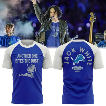 Detroit Lions x Jack White ‘ANOTHER ONE BITES THE DUST!’ Thanksgiving Halftime Show Combo Shirt