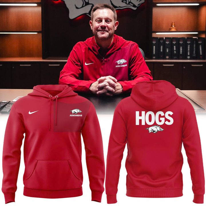 2025 Coach Ryan Silverfield Arkansas Razorbacks Hoodie