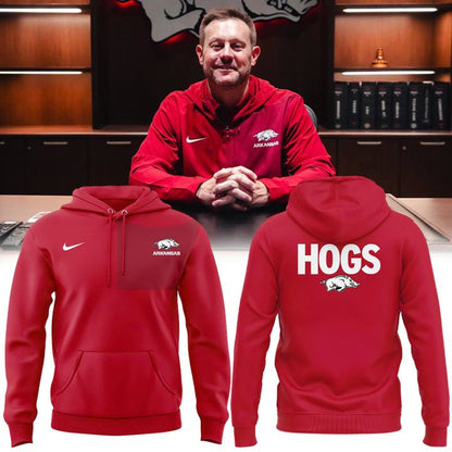 2025 Coach Ryan Silverfield Arkansas Razorbacks Hoodie