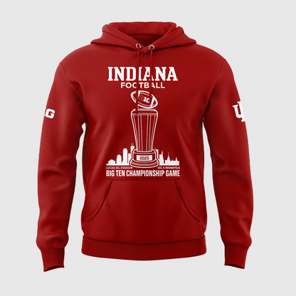 Indiana Hoosiers Football Big Ten Championship Combo Hoodie