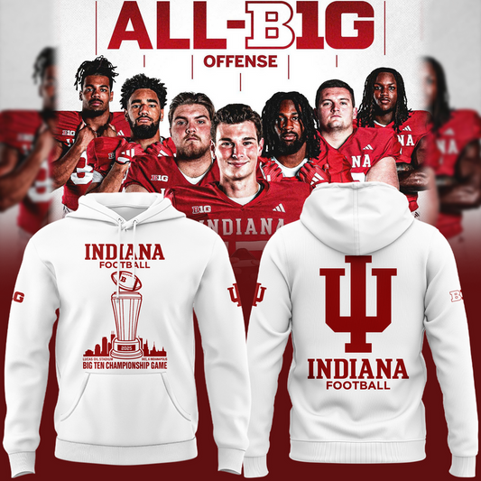 Indiana Hoosiers Football Big Ten Championship Combo Hoodie