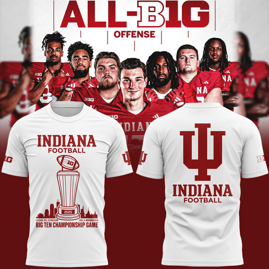 India Football 2025 Big Ten Champs Tshirt