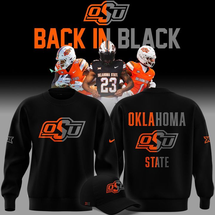 2025 limited edition sweatshirt OSU Cowboy Football "Back In Black"