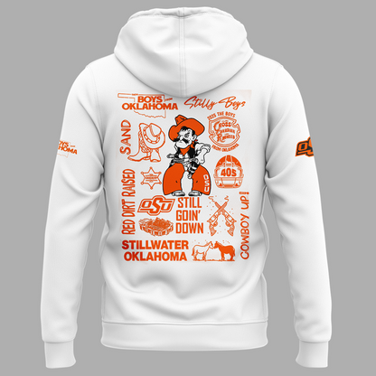 Limited edition Hoodie white OSU Cowboy Football for fans