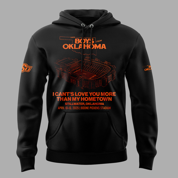 Limited edition Hoodie black OSU Cowboy Football for fans