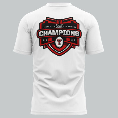 Texas Tech Red Raiders 2025 CHAMPIONS Big12 Football Combo T-shirt
