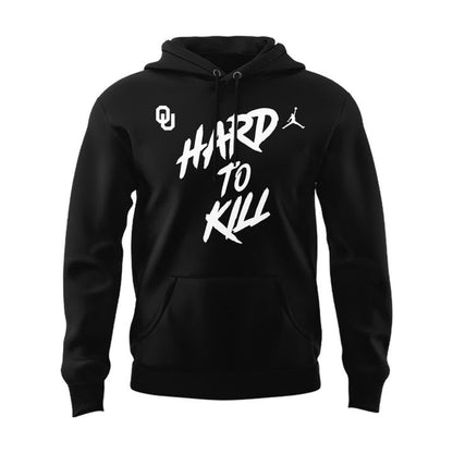 Special Oklahoma Sooners "HARD TO KILL" Black Hoodie.