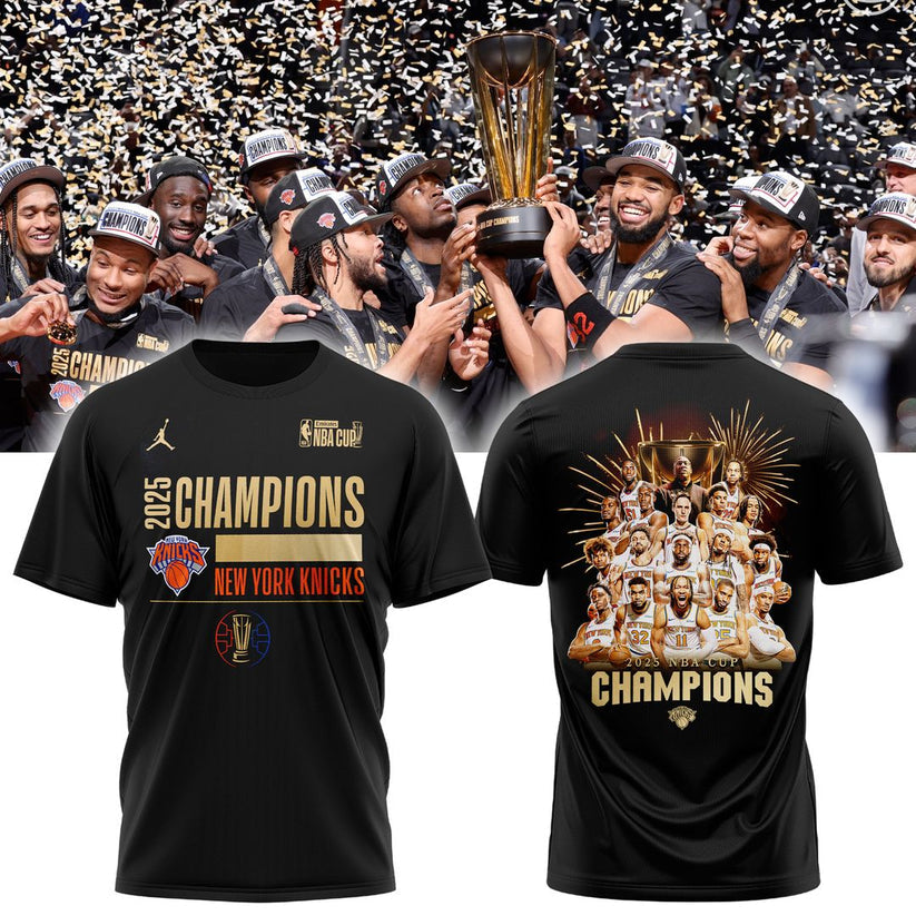 New York Knicks 2025 Cup Champions Combo T-Shirt