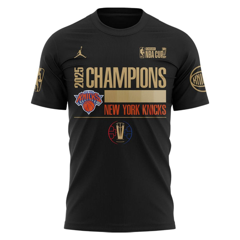 New York Knicks 2025 Cup Champions Combo T-Shirt