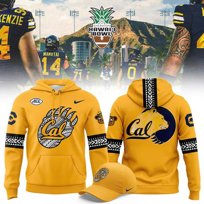 Cal Football 2025 Sheraton Hawaii Bowl Hoodie - Yellow