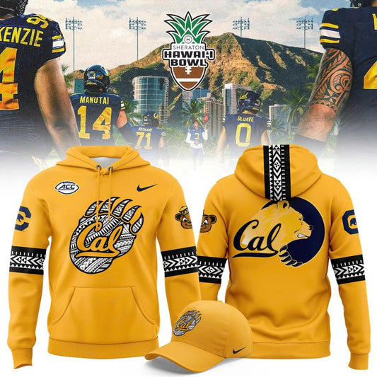 Cal Football 2025 Sheraton Hawaii Bowl Hoodie - Yellow