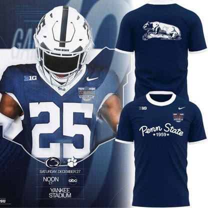 2025 Penn State 1959 Bad Boy Mowers Pinstripe Bowl T-shirt