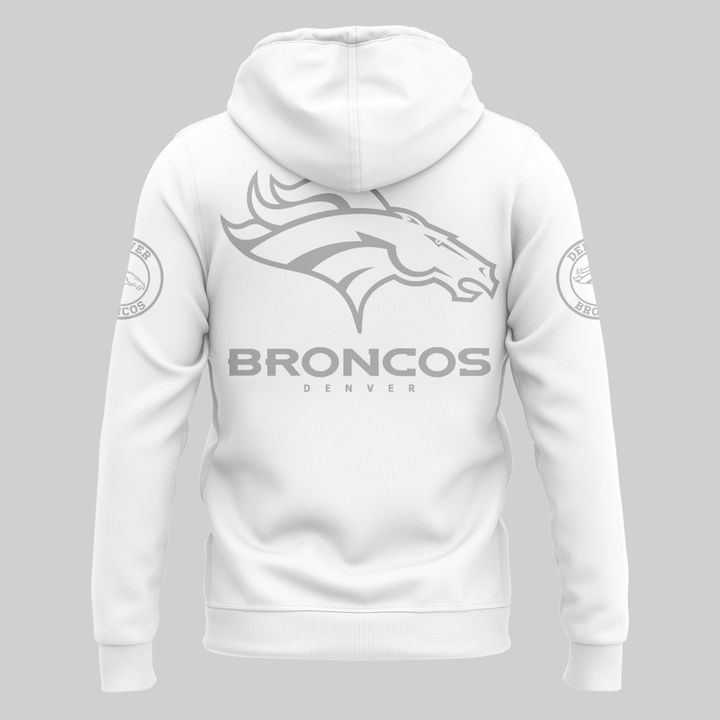 Denver Broncos Summit White 2025 Hoodie