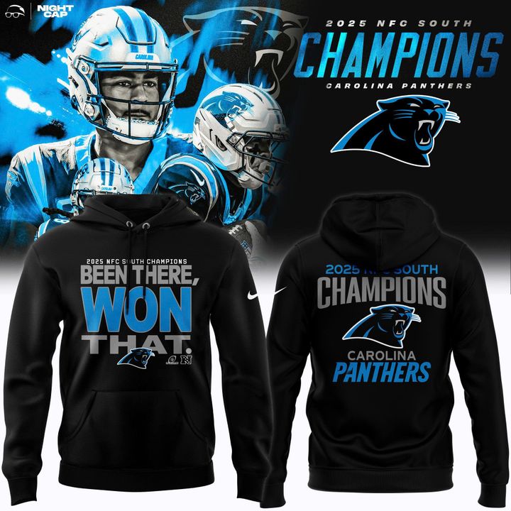 Official Carolina Panthers 2025 NFC South Champions ''Been there, won that'' Hoodie