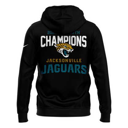 Official Jacksonville Jaguars 2025 AFC South Division Champions "Been There Won That" Hoodie - Black (Updated Version)