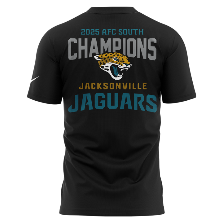 Official Jacksonville Jaguars 2025 AFC South Division Champions "Been There Won That" T-Shirt - Black (Updated Version)