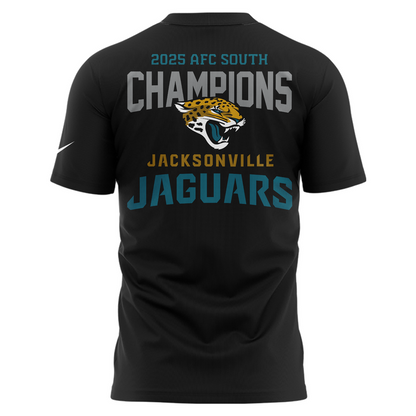 Official Jacksonville Jaguars 2025 AFC South Division Champions "Been There Won That" T-Shirt - Black (Updated Version)