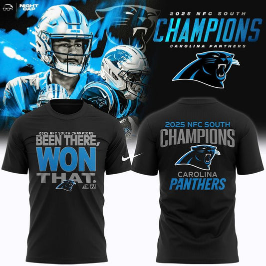 Official Carolina Panthers 2025 NFC South Champions ''Been there, won that'' T-Shirt