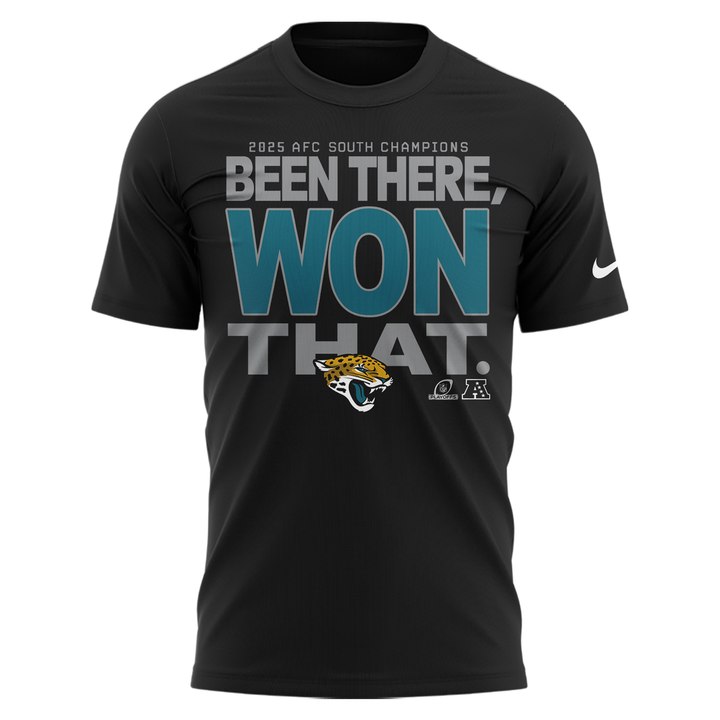 Official Jacksonville Jaguars 2025 AFC South Champions ''Been there, won that'' T-Shirt