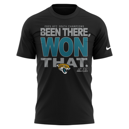 Official Jacksonville Jaguars 2025 AFC South Champions ''Been there, won that'' T-Shirt