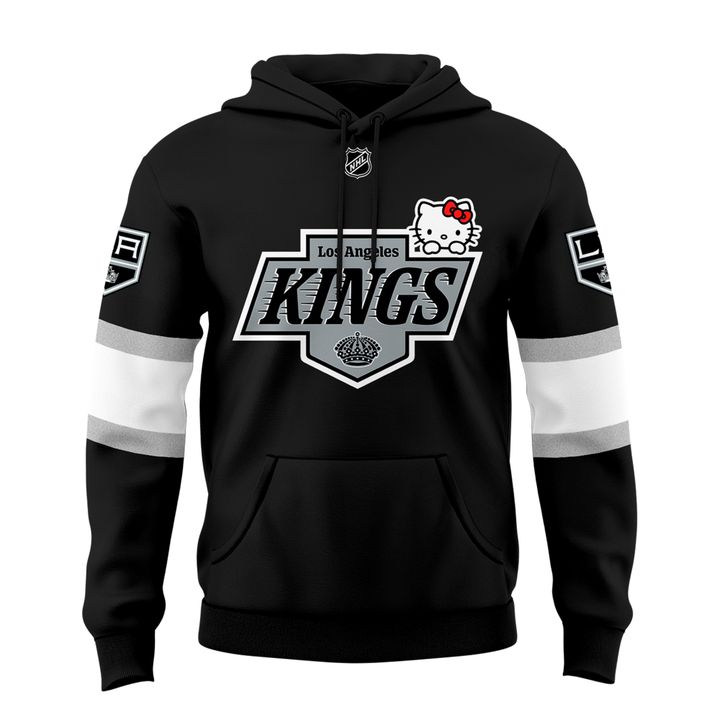 Limited Edition Los Angeles Kings x Hello Kitty Special Fanatics Black Hoodie