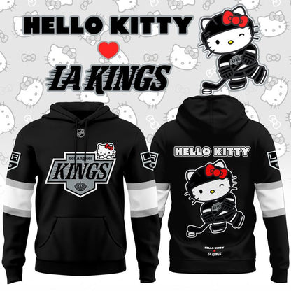 Limited Edition Los Angeles Kings x Hello Kitty Special Fanatics Black Hoodie