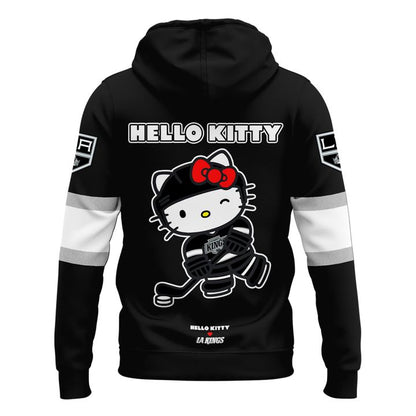 Limited Edition Los Angeles Kings x Hello Kitty Special Fanatics Black Hoodie