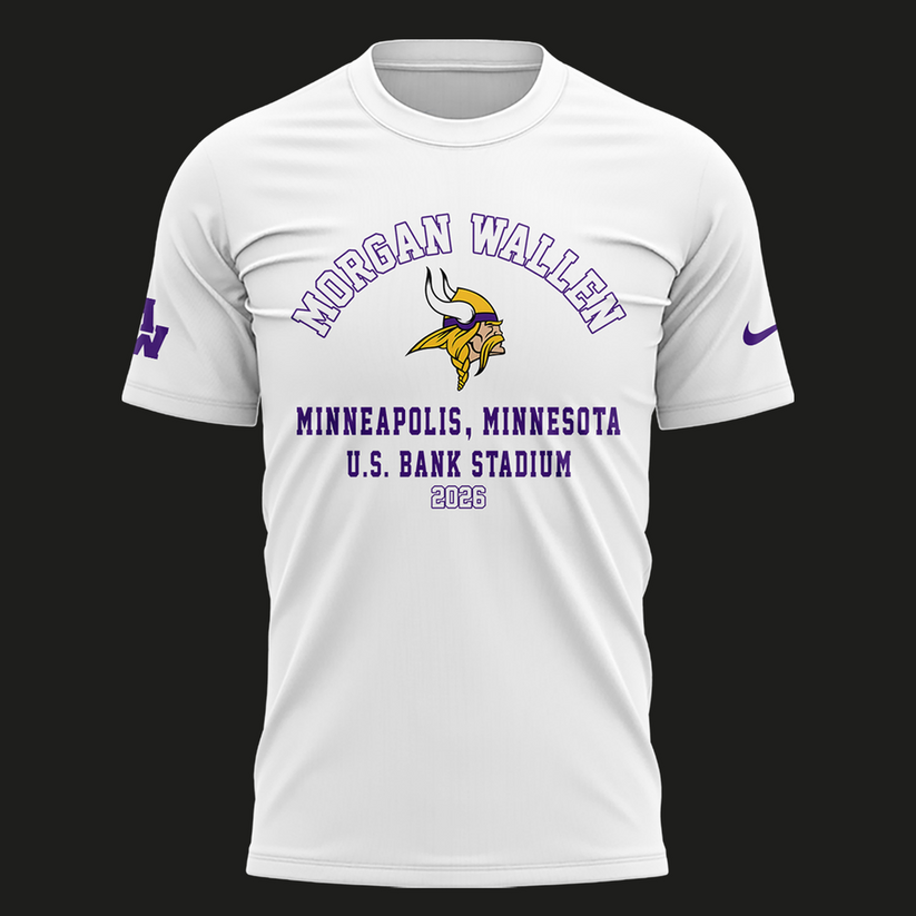 Minnesota Vikings 2026 Exclusive Morgan Wallen T-Shirt
