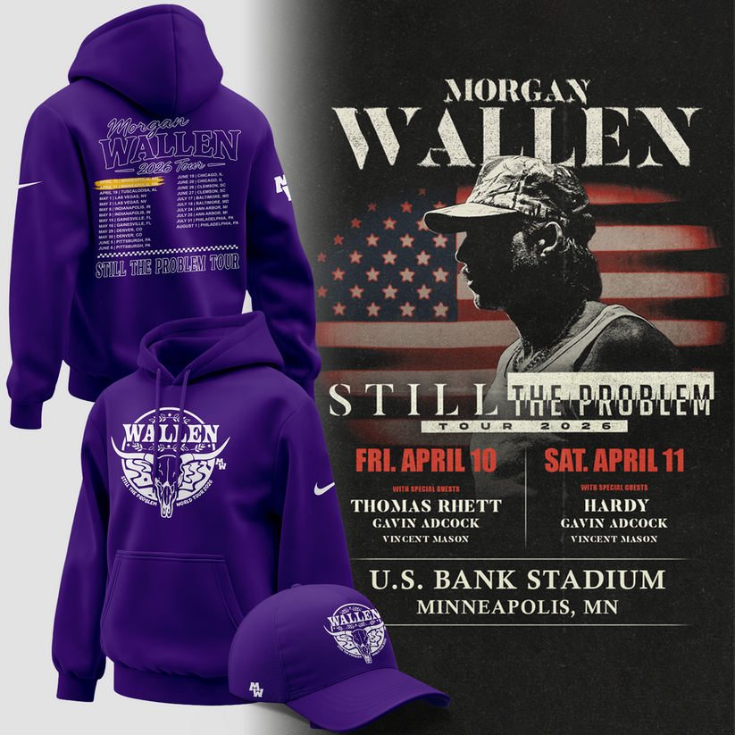 Minnesota Vikings 2026 Exclusive Morgan Wallen Hoodie